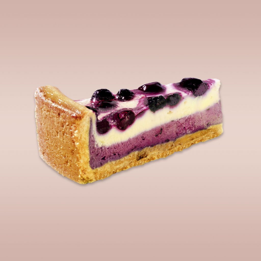 Vegan bosbessen cheesecake-