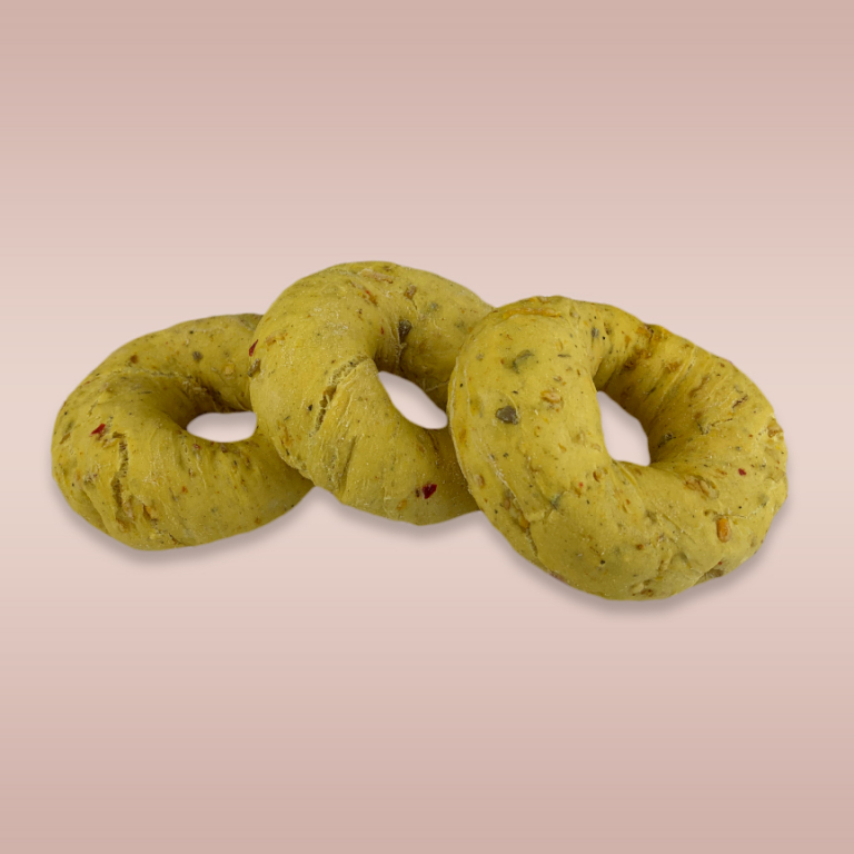 Vegan Groentebagel, geel
