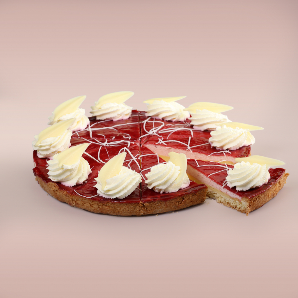 Vlaai Aardbeien Bavaroise Ø 27 cm