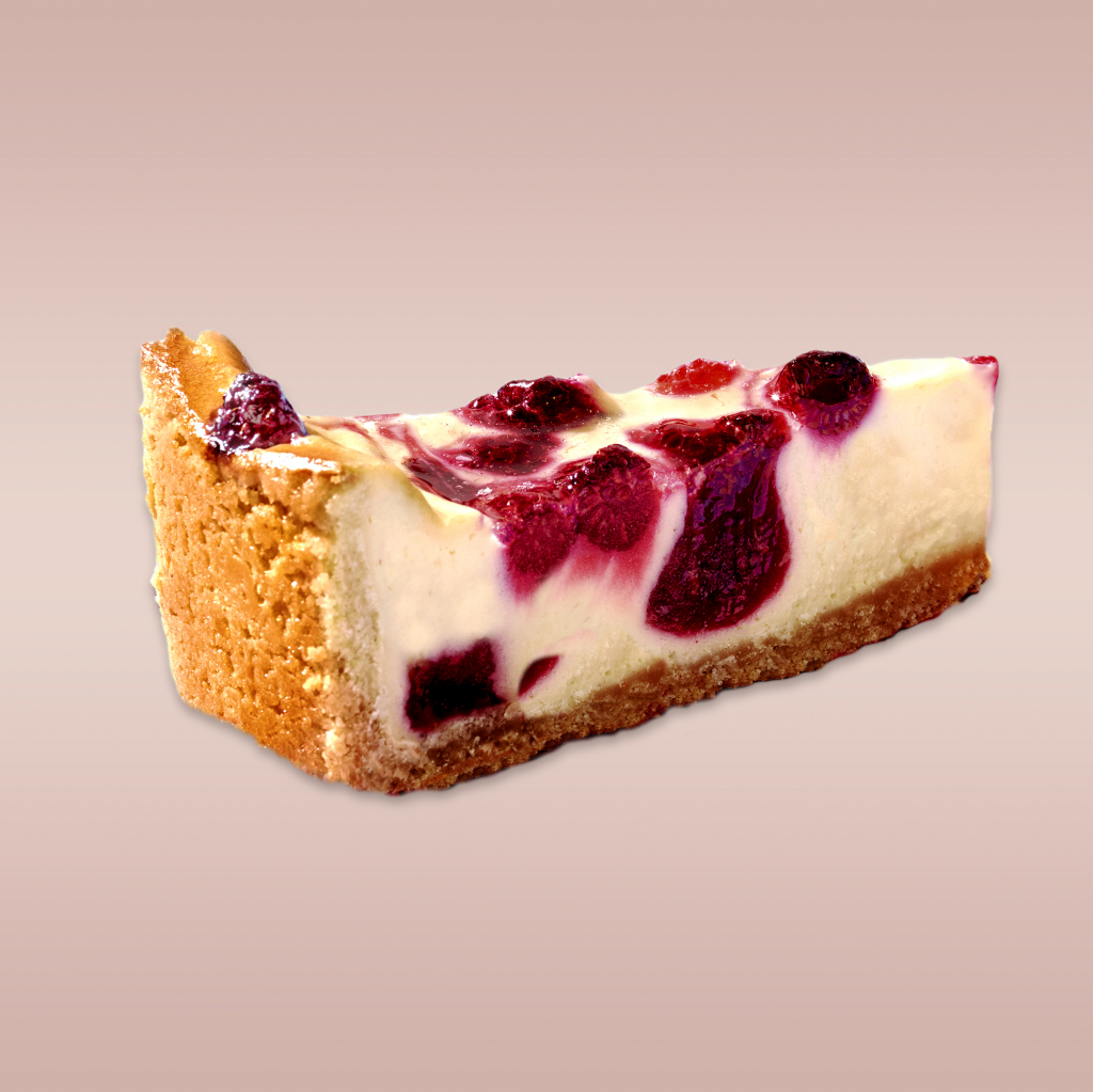 Vegan framboos cheesecake