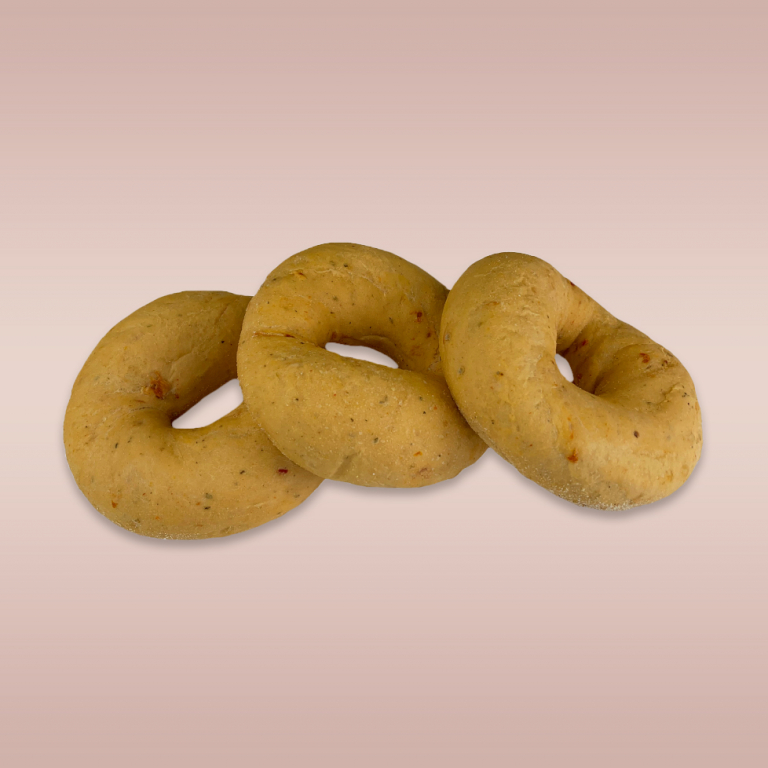 Vegan Groentebagel, rood