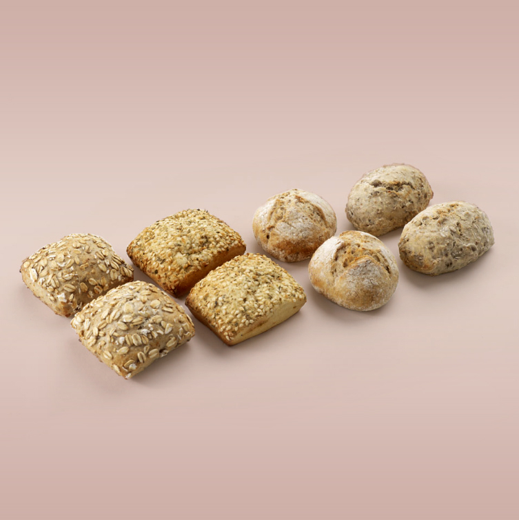 Vegan broodjes assorti 180x35 gram