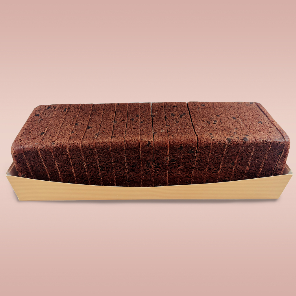 Cake chocolade gesneden