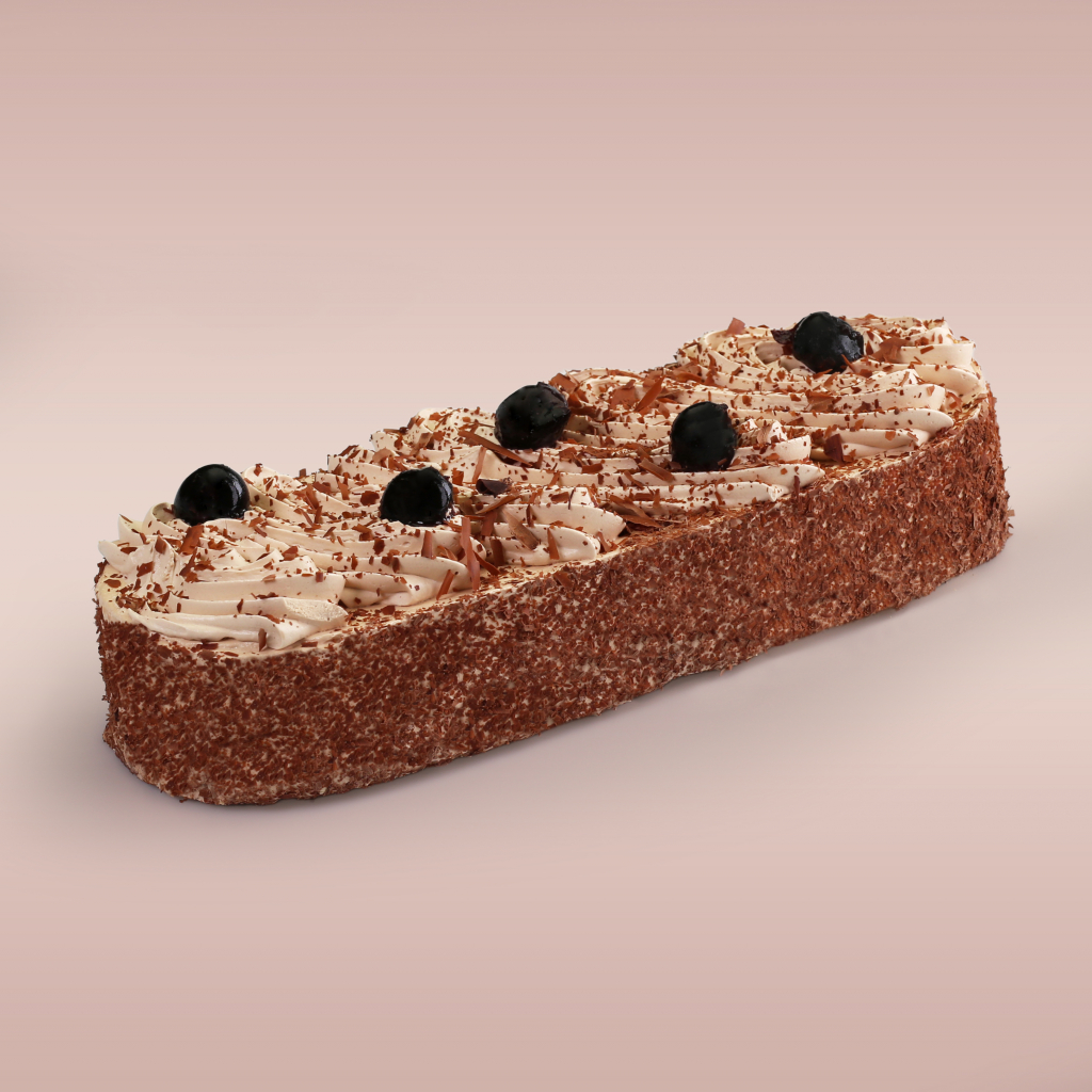 Schnitte chocolade hazelnootschuim