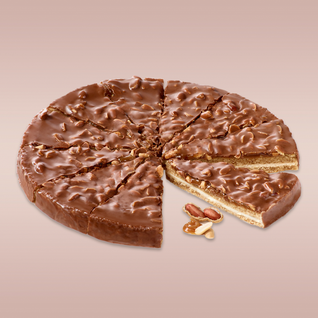 Karamel taart met pinda